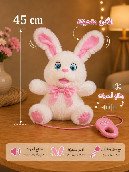 دب أرنب مع حركات (بطاريه)